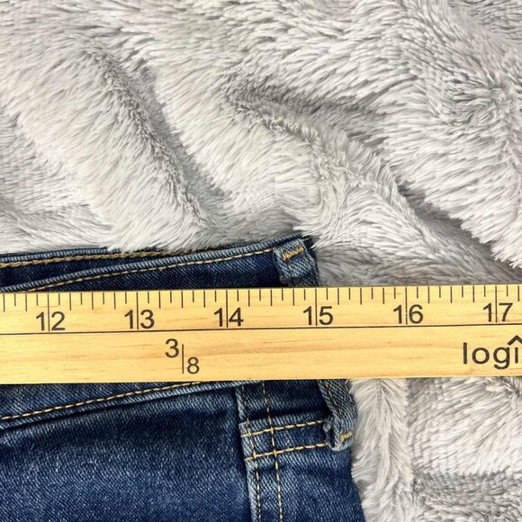 H&M Jeans Women 29/32 Low Rise Skinny Blue Denim Stretch Mid Wash Y2K 30"x31" - Picture 6 of 8